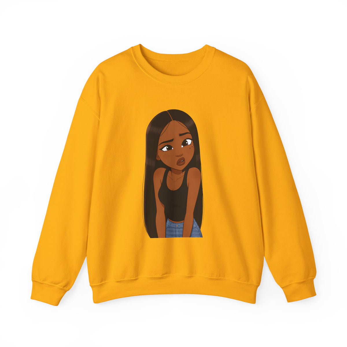 "???" Graphic Crewneck Sweatshirt