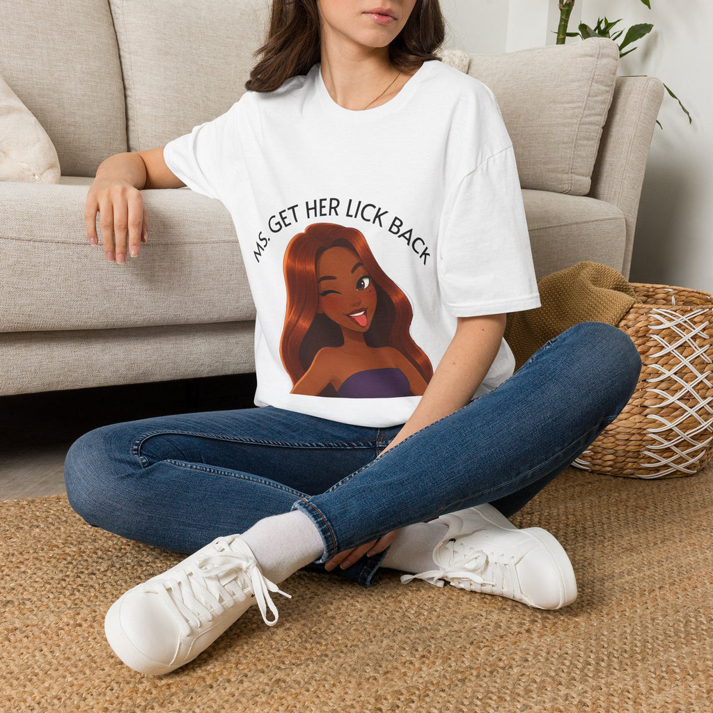 Ms. Get Her Lick Back "Mavi" T-Shirt — Graphic Tee for Women
