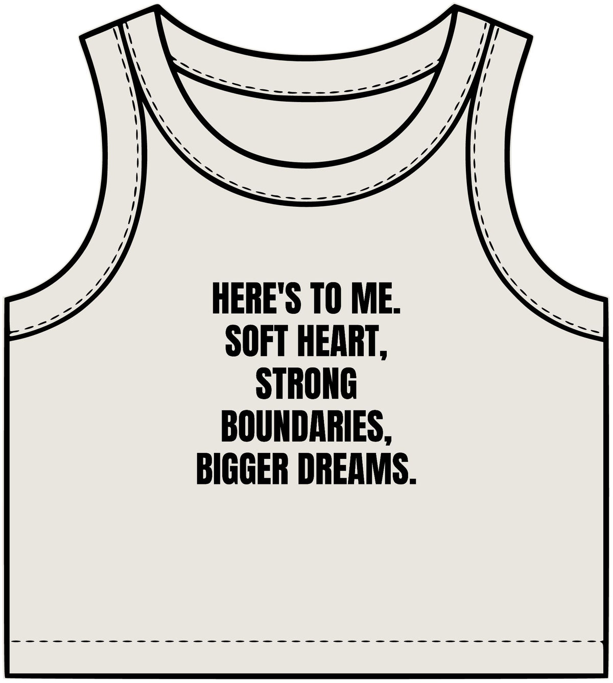"Here's to Me" Crop Tank Top