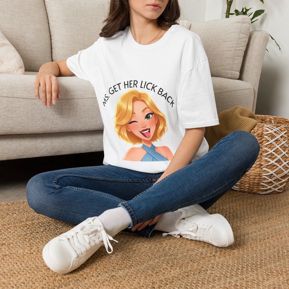 Ms. Get Her Lick Back "Lumi" T-Shirt —Graphic Tee for Women
