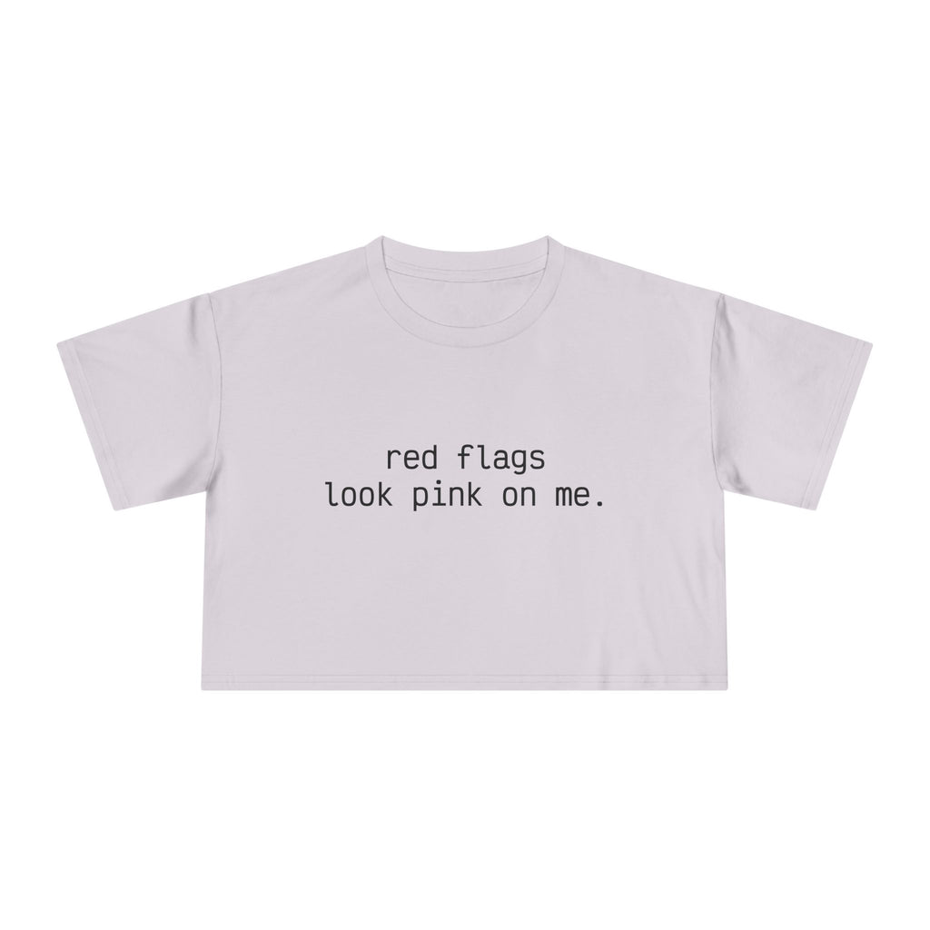 "red flags" Minimalist Cropped T-Shirt