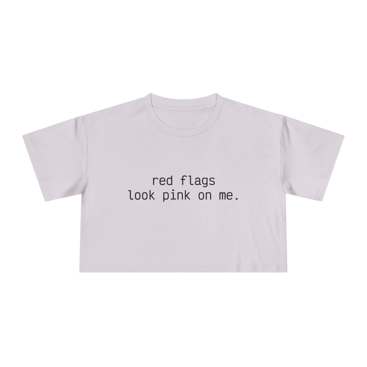 "red flags" Minimalist Cropped T-Shirt