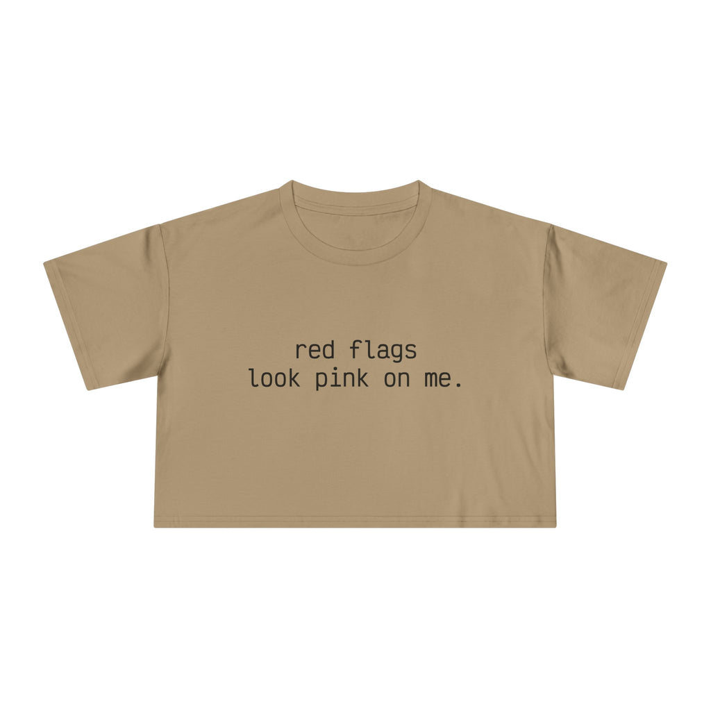 "red flags" Minimalist Cropped T-Shirt