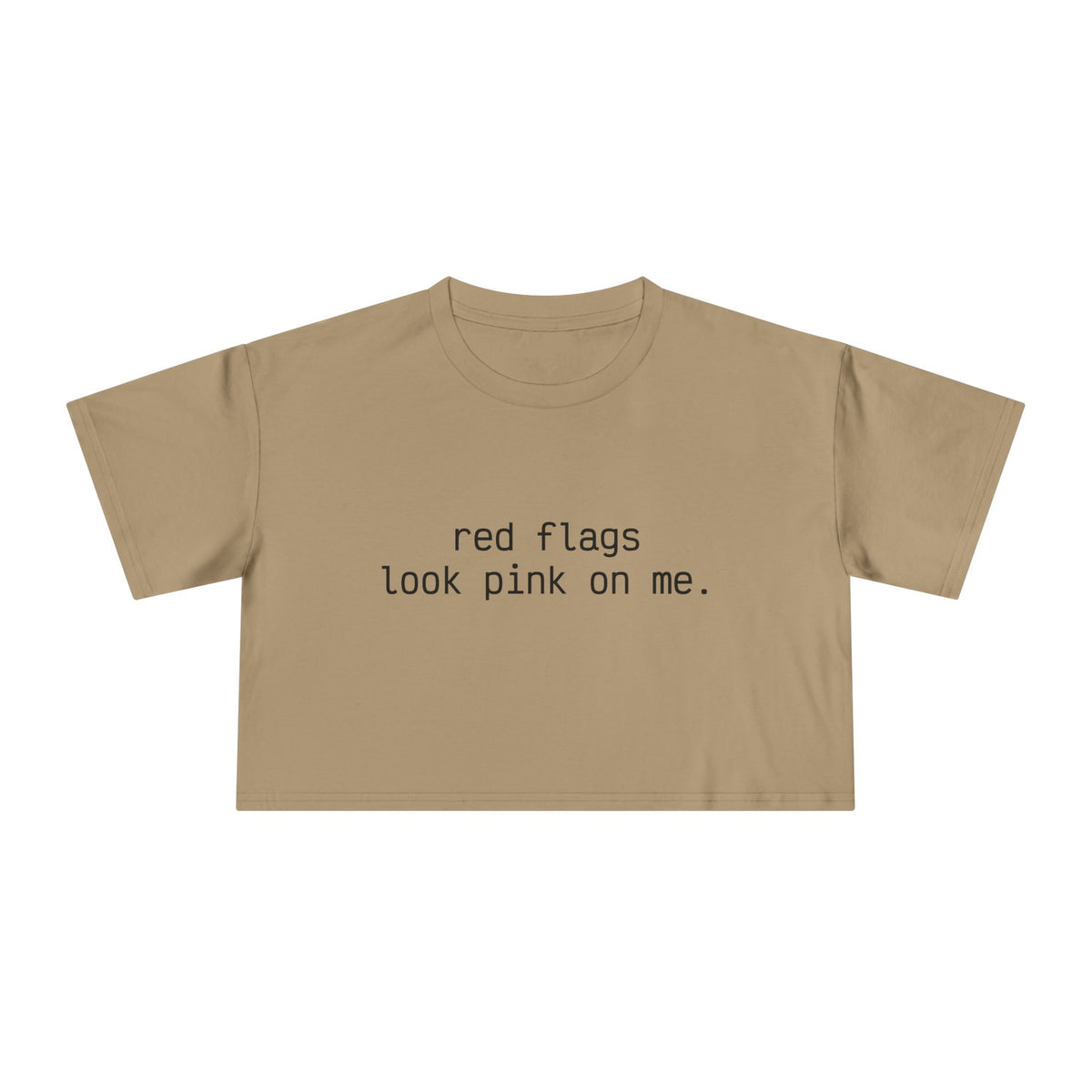 "red flags" Minimalist Cropped T-Shirt