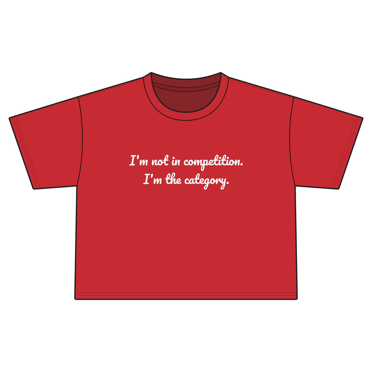 "no competition" Cropped Tee