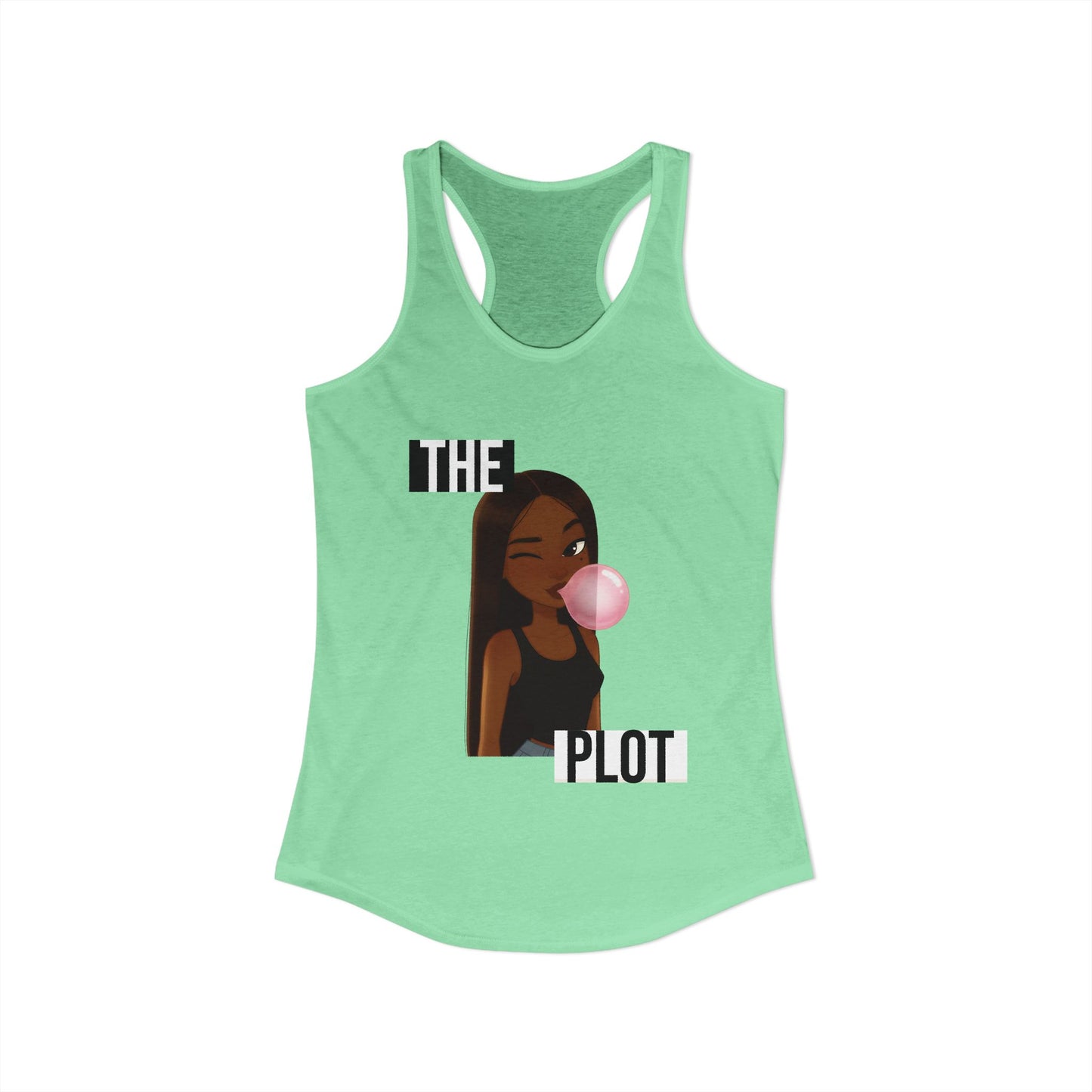 "The Plot" Women's Ideal Racerback Tank