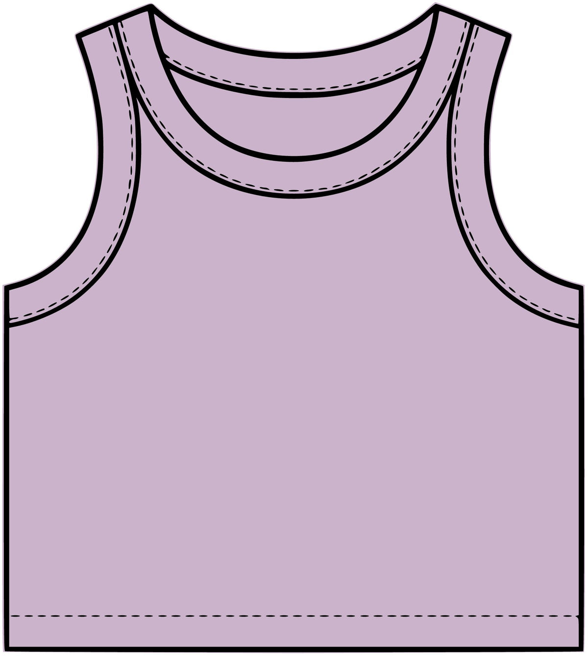 "Here's to Me" Crop Tank Top