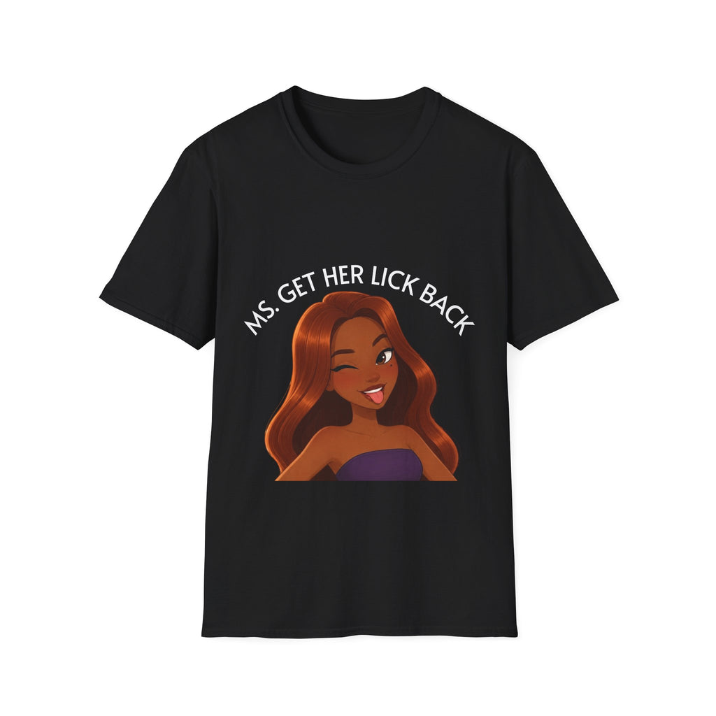 Ms. Get Her Lick Back "Mavi" T-Shirt — Graphic Tee for Women