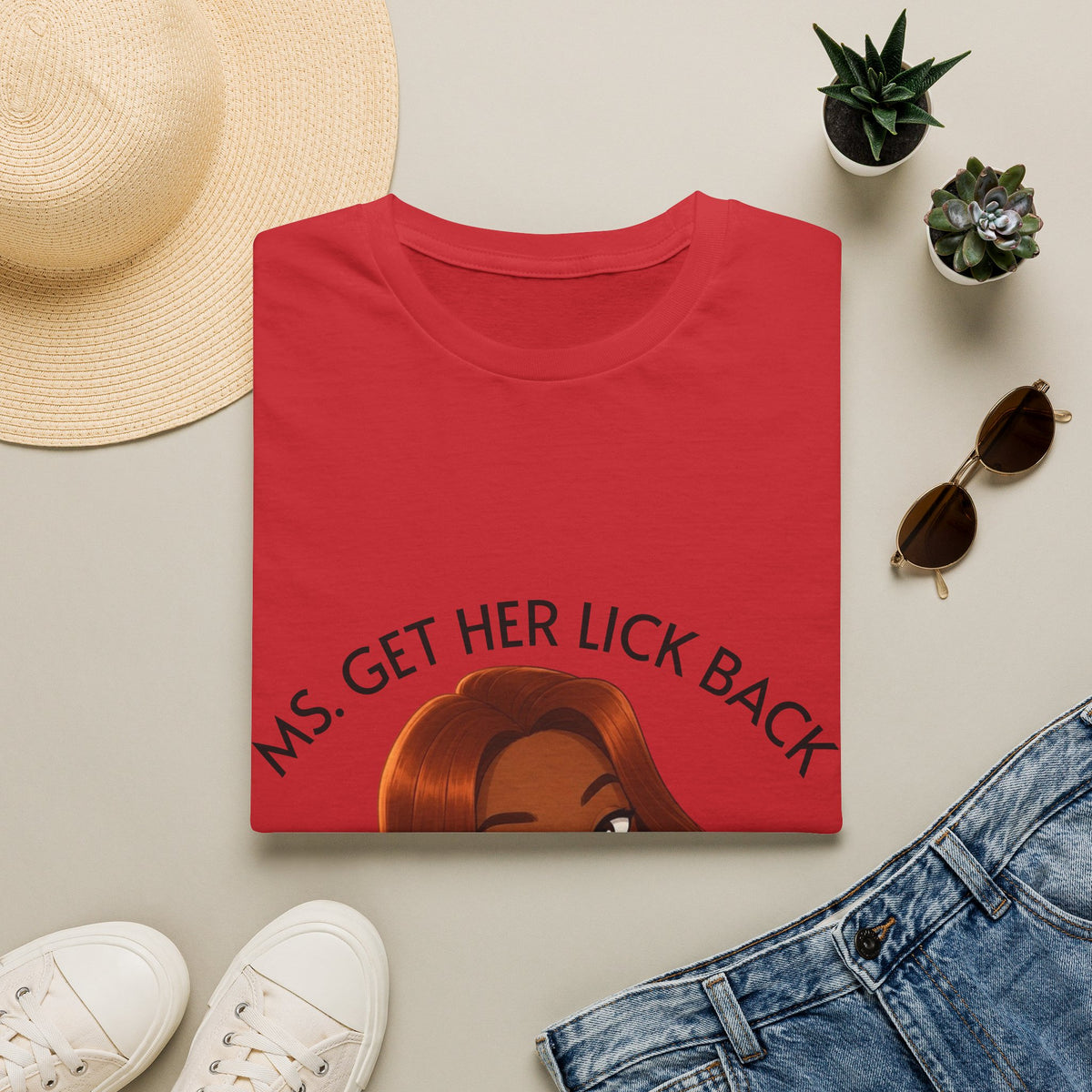 Ms. Get Her Lick Back "Mavi" T-Shirt — Graphic Tee for Women