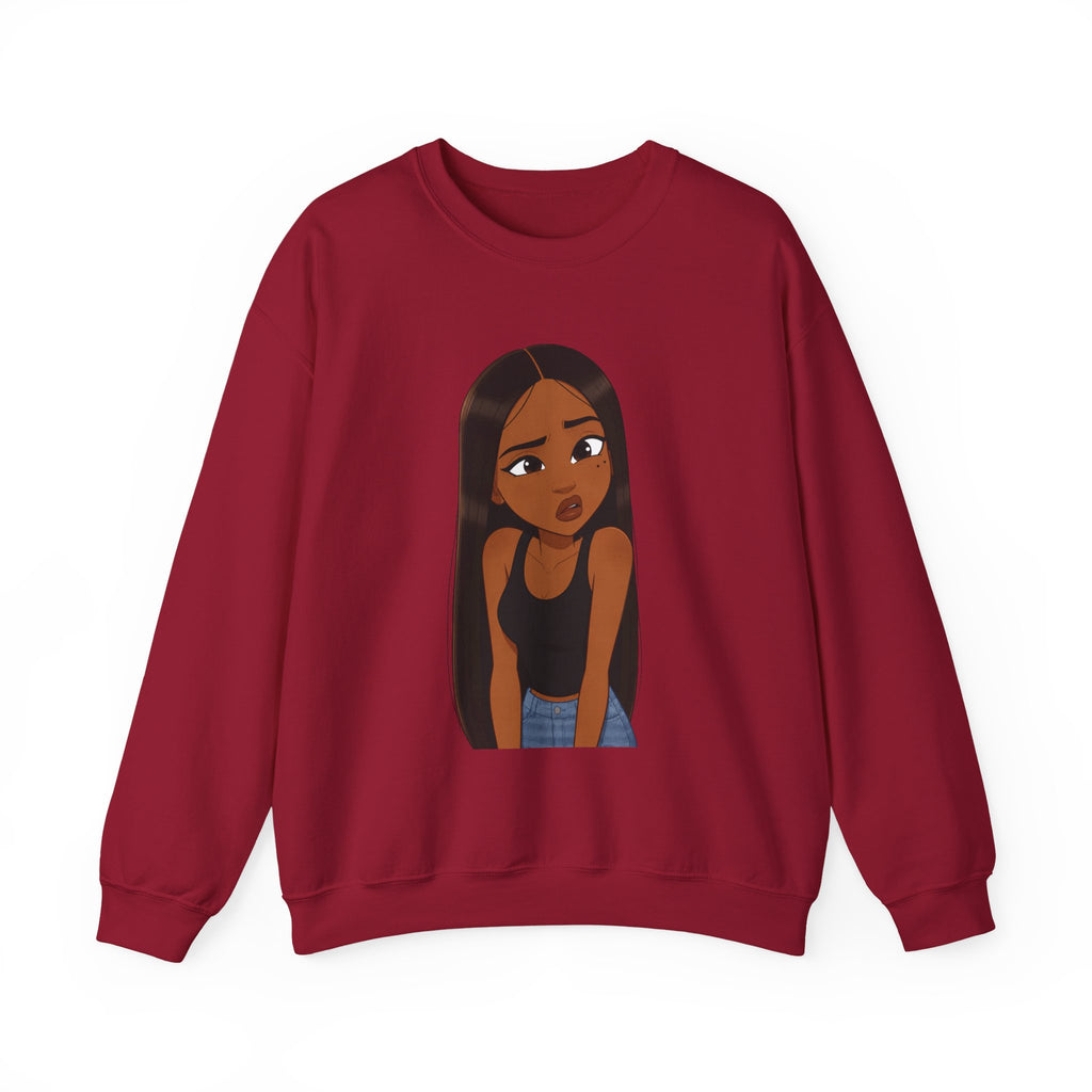 "???" Graphic Crewneck Sweatshirt