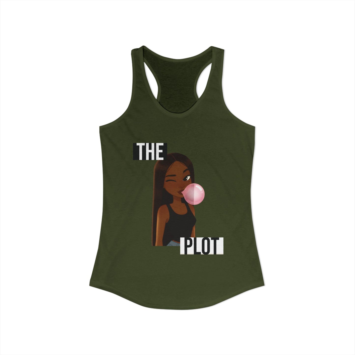 "The Plot" Women's Ideal Racerback Tank