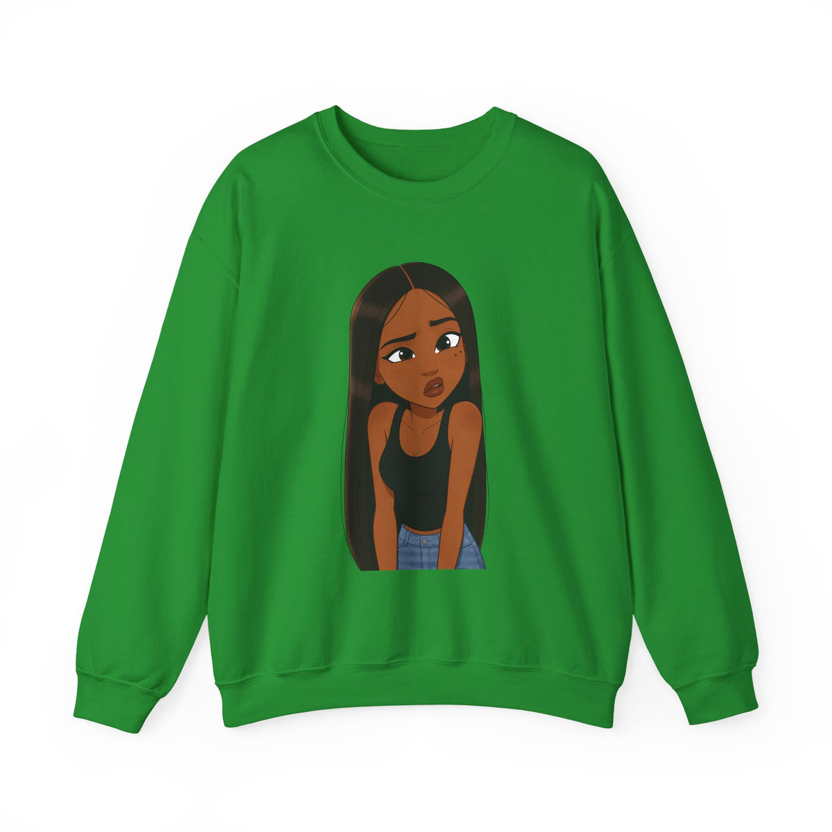 "???" Graphic Crewneck Sweatshirt