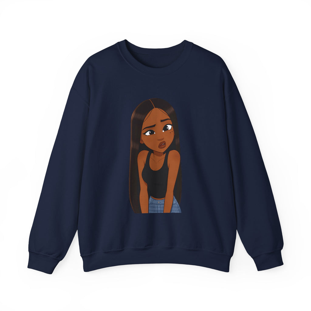 "???" Graphic Crewneck Sweatshirt