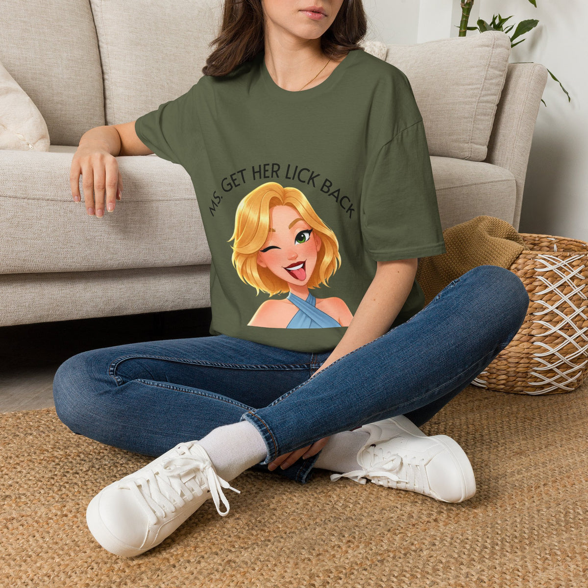 Ms. Get Her Lick Back "Lumi" T-Shirt —Graphic Tee for Women