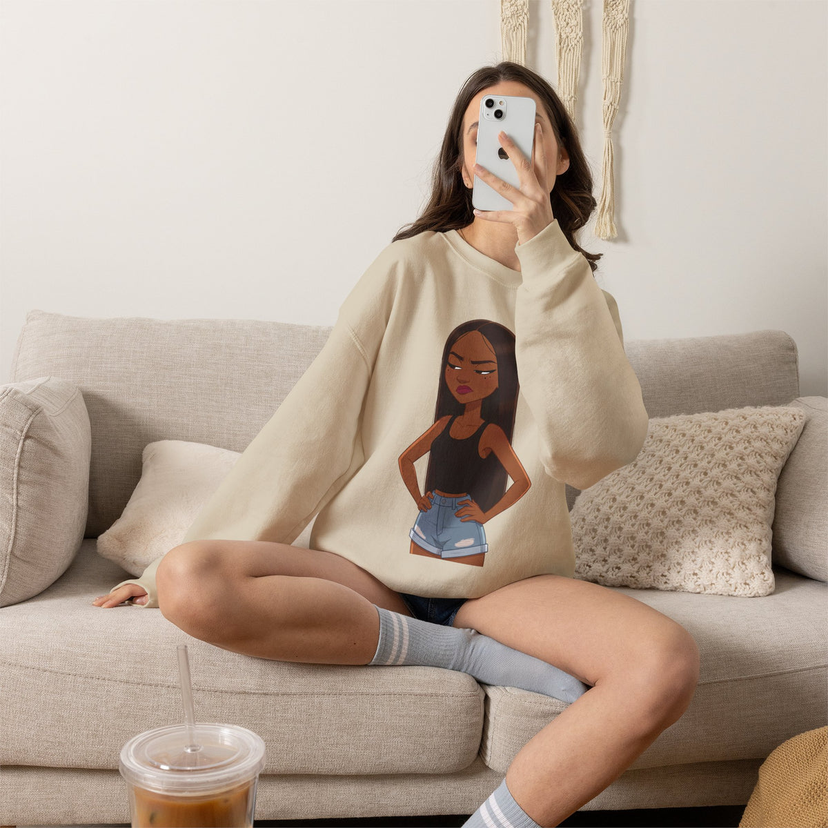 "Her Only Muse" Graphic Crewneck Sweatshirt