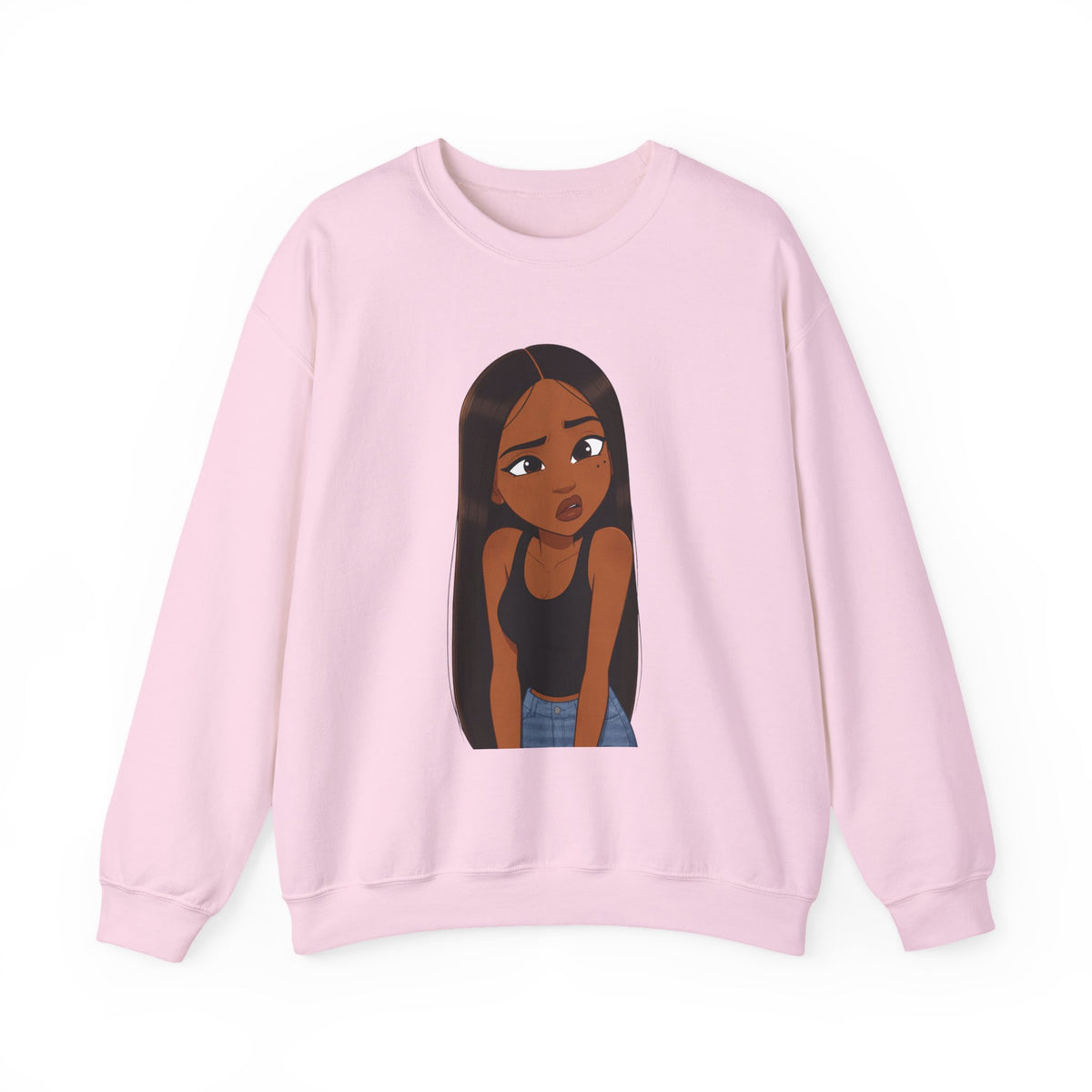"???" Graphic Crewneck Sweatshirt