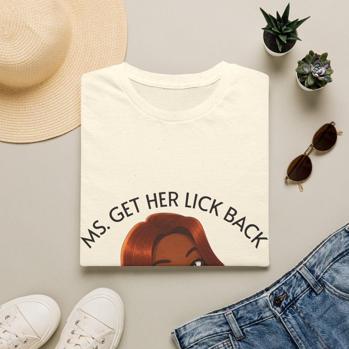 Ms. Get Her Lick Back "Mavi" T-Shirt — Graphic Tee for Women