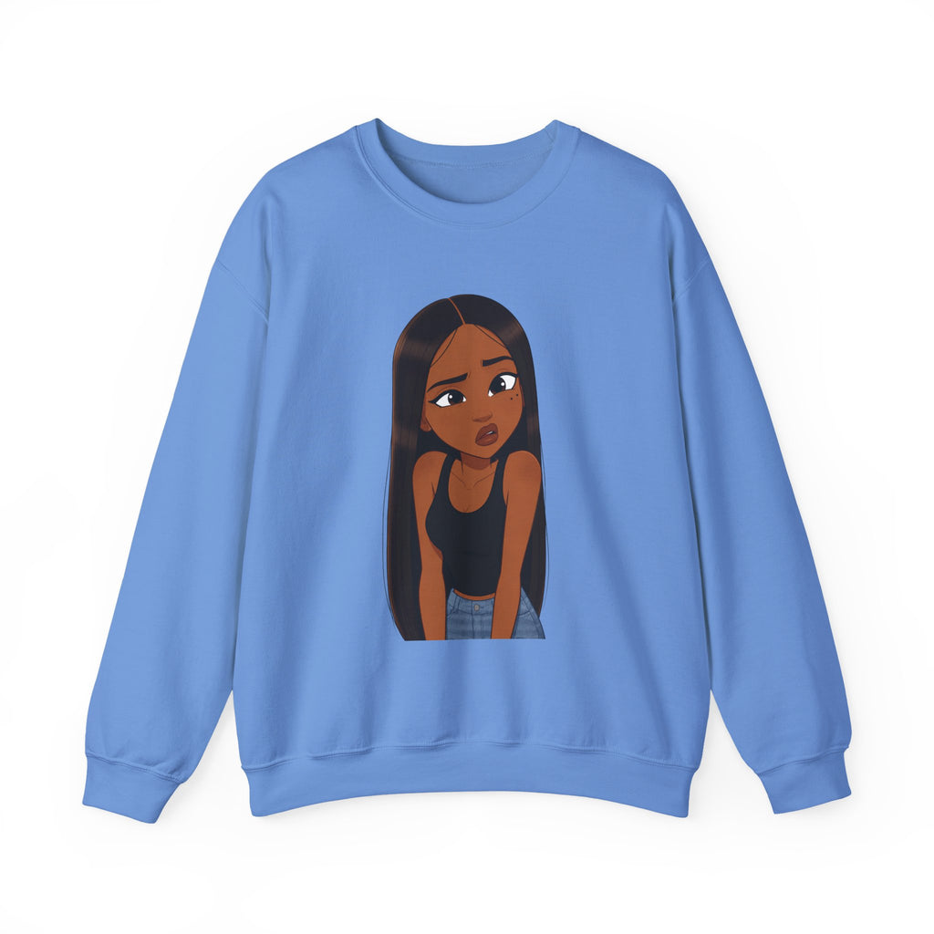 "???" Graphic Crewneck Sweatshirt