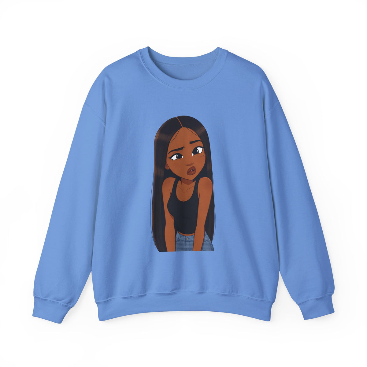 "???" Graphic Crewneck Sweatshirt