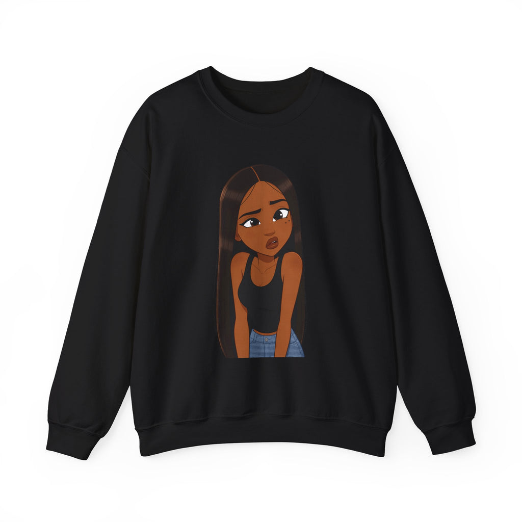 "???" Graphic Crewneck Sweatshirt