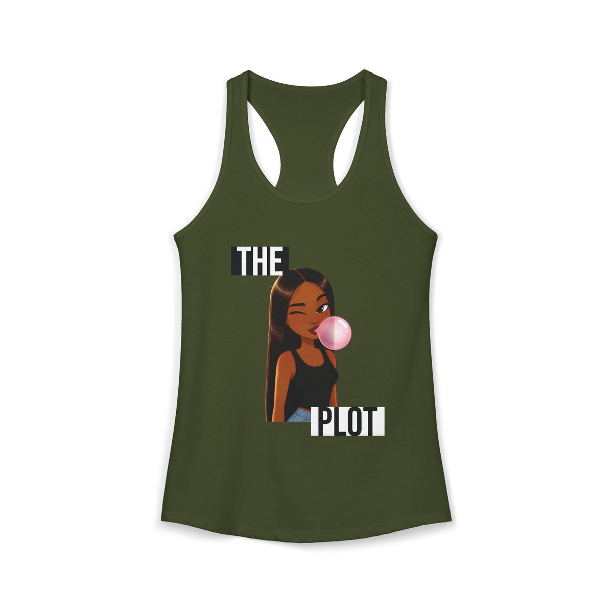 "The Plot" Women's Ideal Racerback Tank