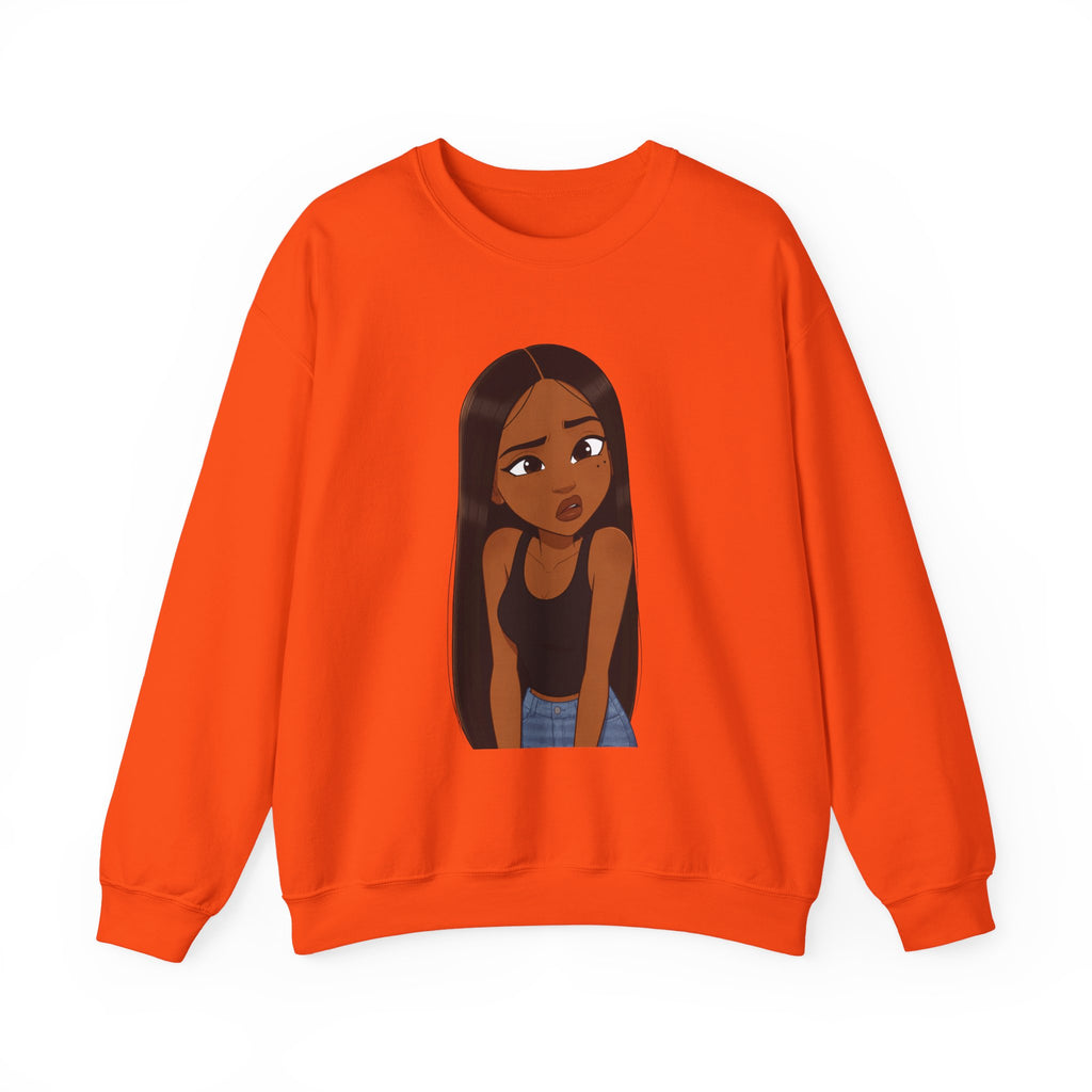 "???" Graphic Crewneck Sweatshirt