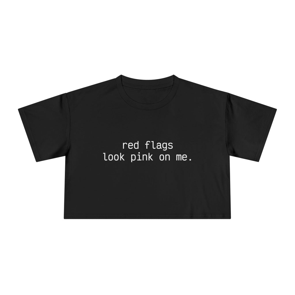 "red flags" Minimalist Cropped T-Shirt