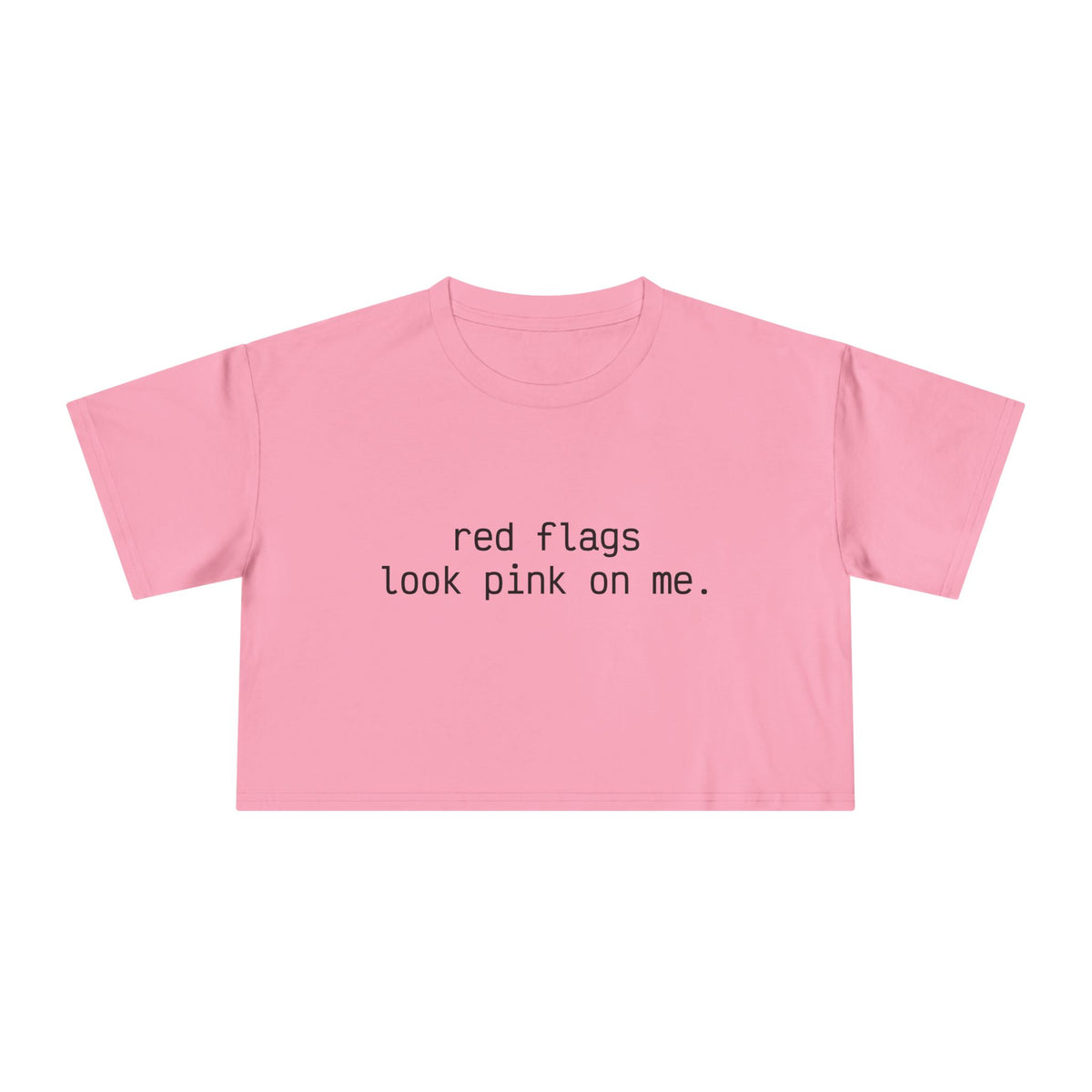 "red flags" Minimalist Cropped T-Shirt