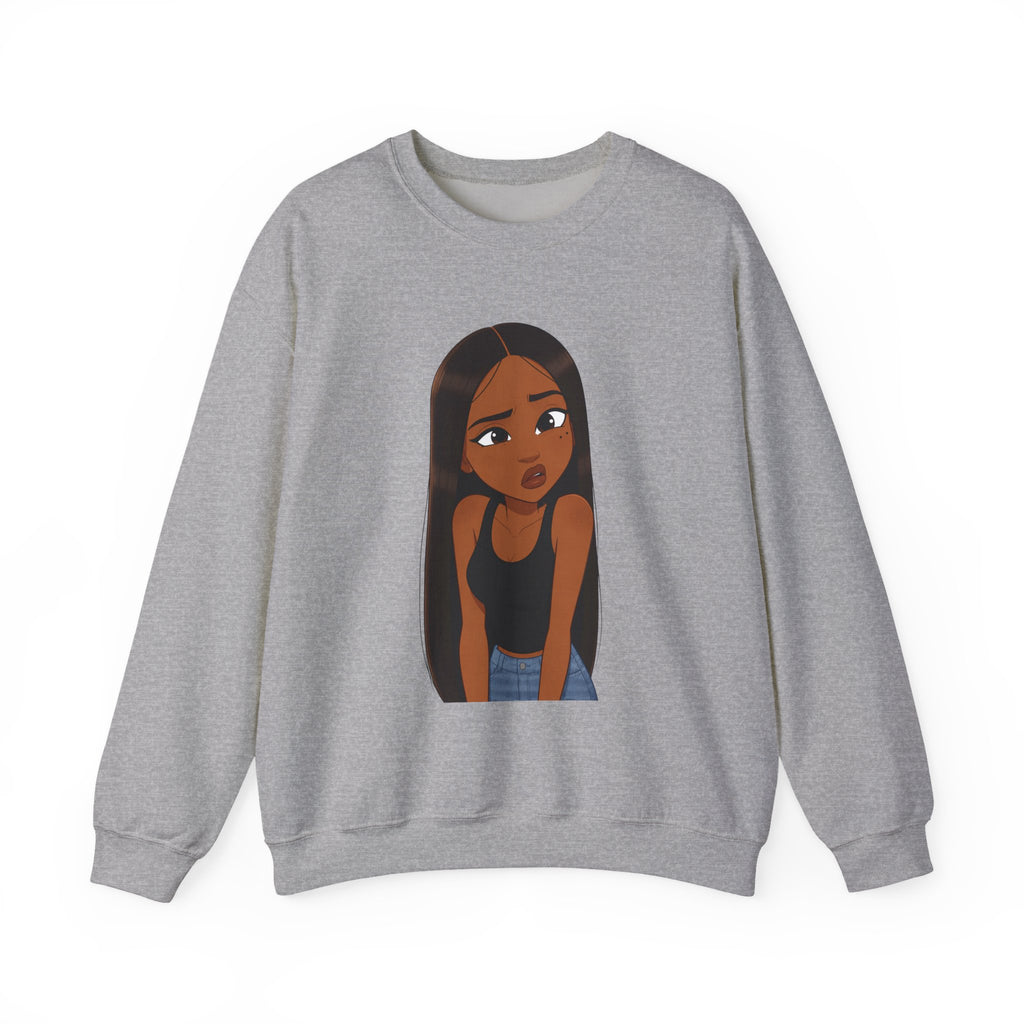"???" Graphic Crewneck Sweatshirt