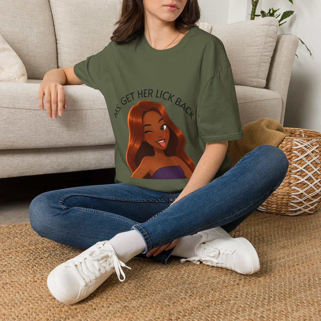 Ms. Get Her Lick Back "Mavi" T-Shirt — Graphic Tee for Women