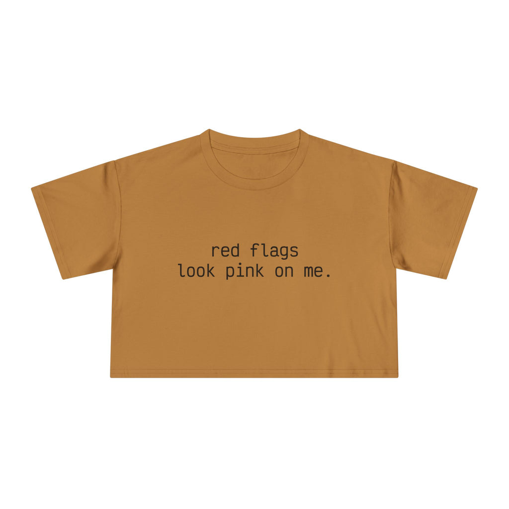 "red flags" Minimalist Cropped T-Shirt