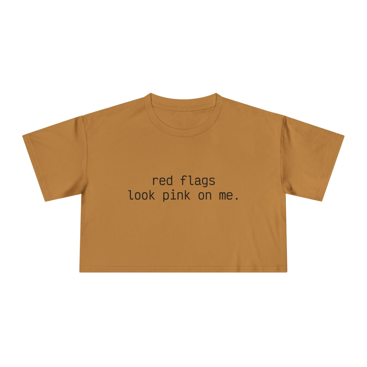 "red flags" Minimalist Cropped T-Shirt