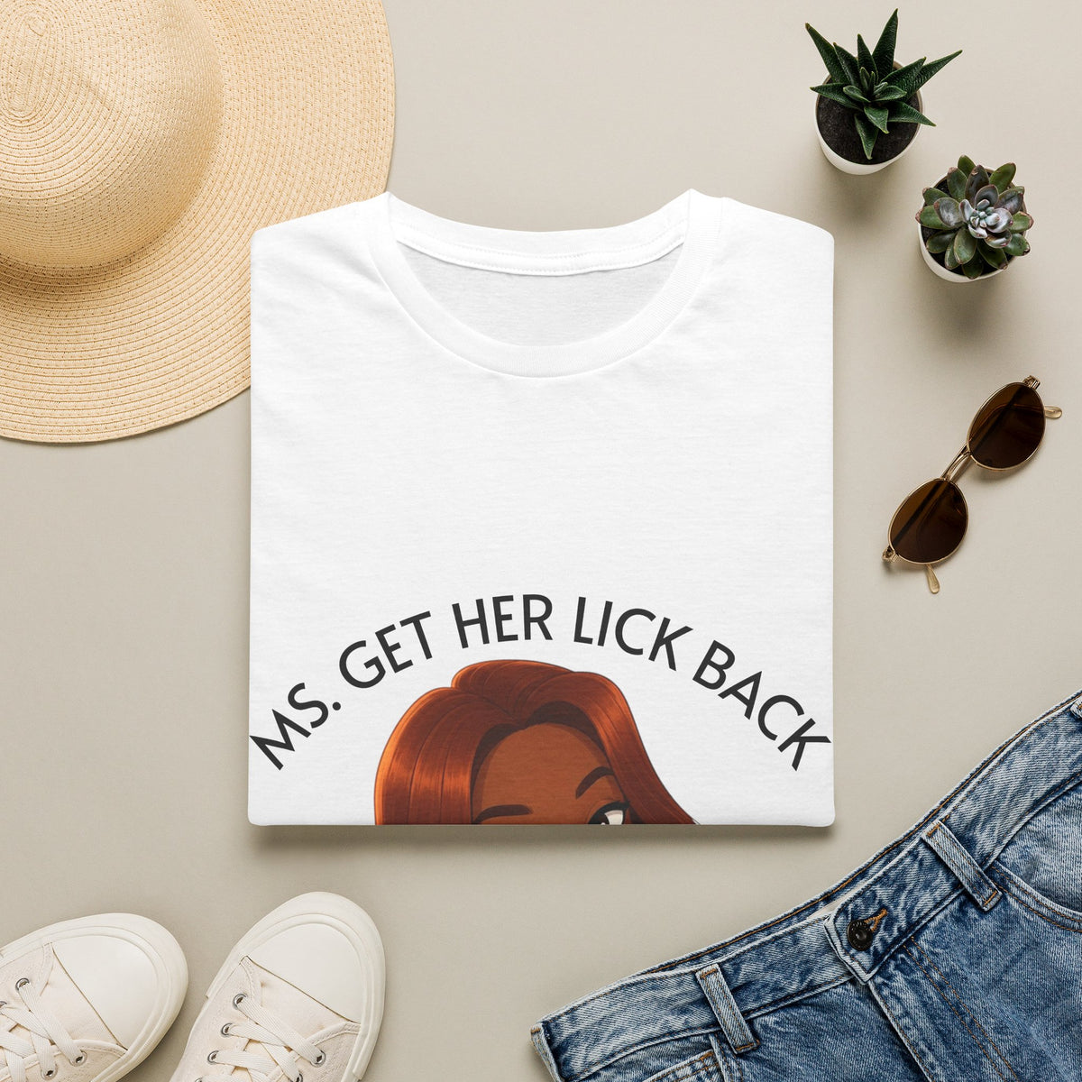 Ms. Get Her Lick Back "Mavi" T-Shirt — Graphic Tee for Women