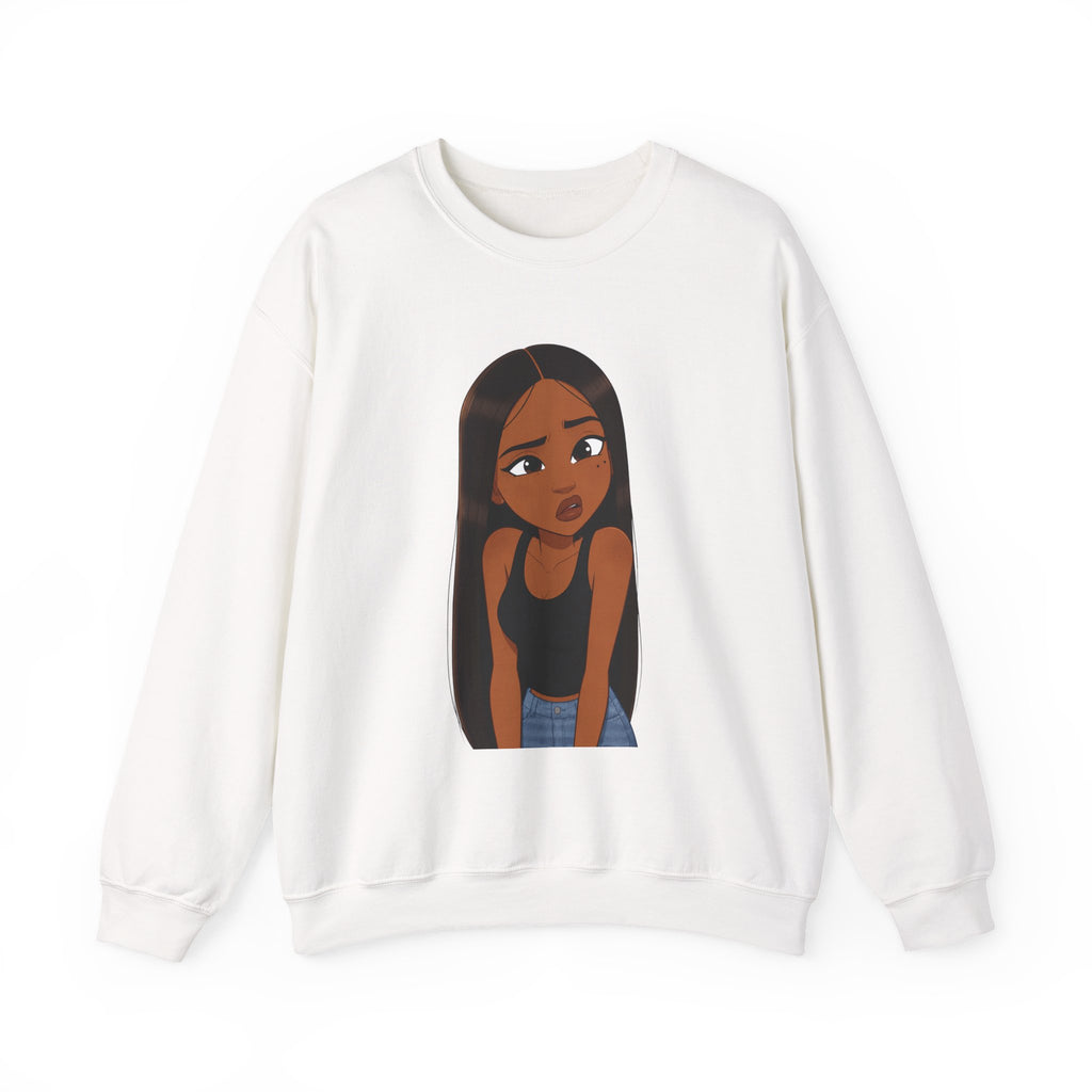 "???" Graphic Crewneck Sweatshirt