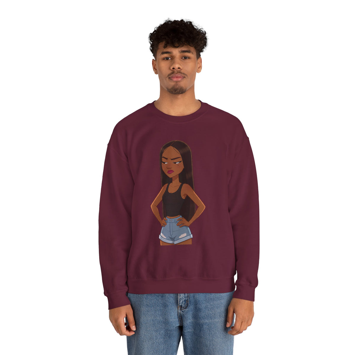 "Her Only Muse" Graphic Crewneck Sweatshirt