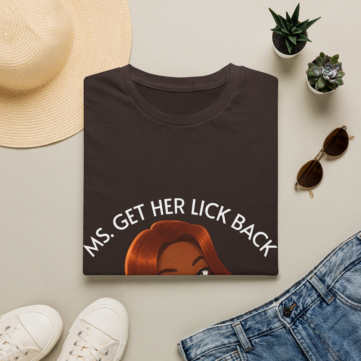 Ms. Get Her Lick Back "Mavi" T-Shirt — Graphic Tee for Women