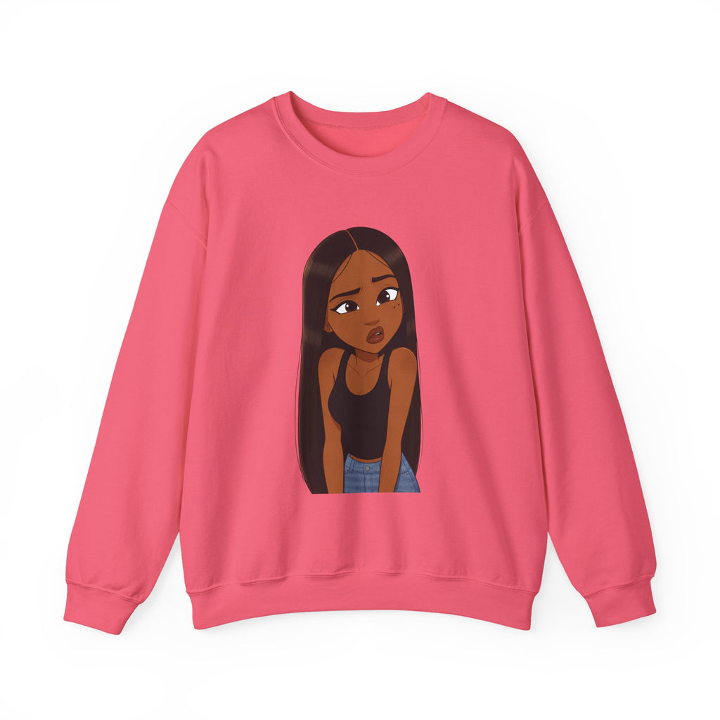 "???" Graphic Crewneck Sweatshirt