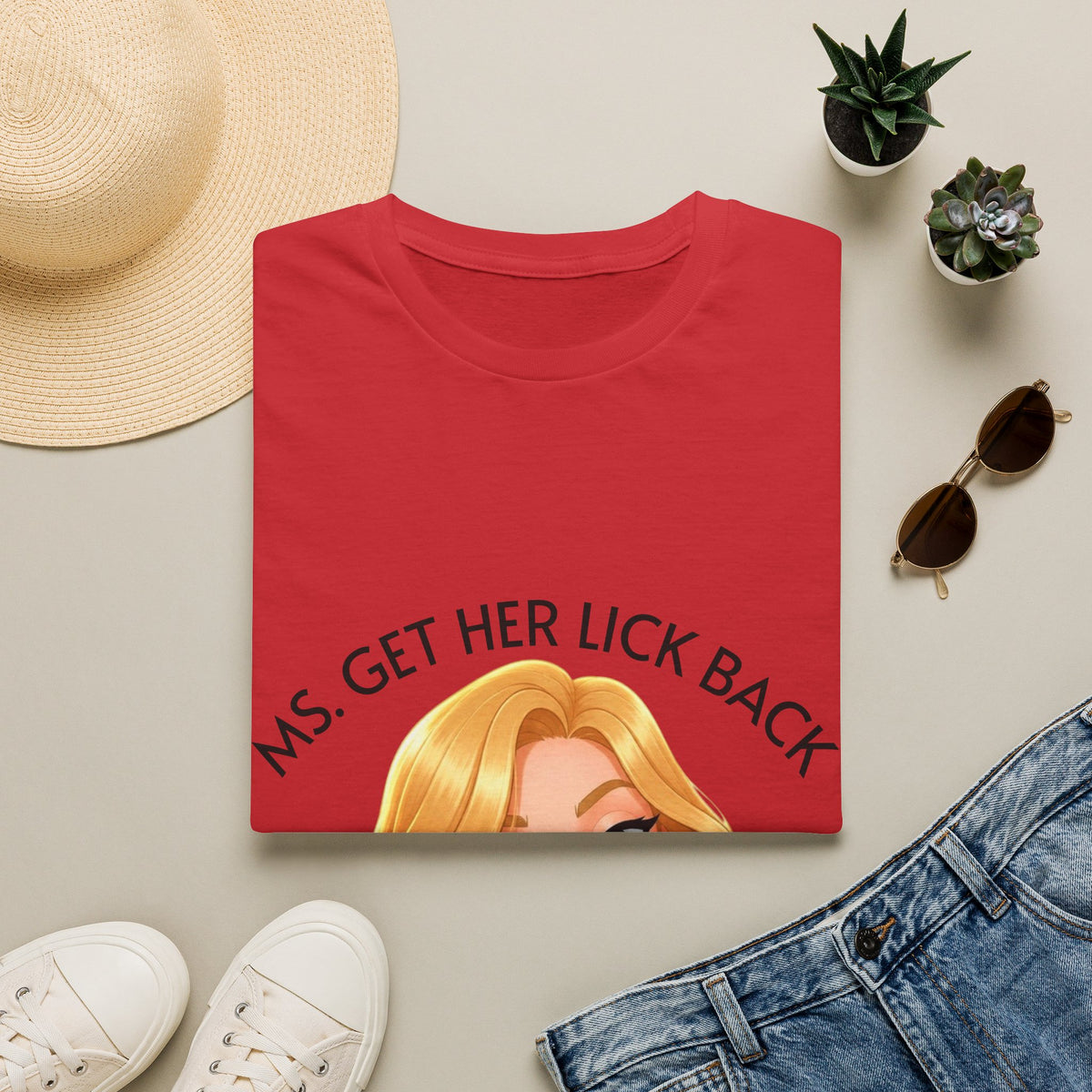 Ms. Get Her Lick Back "Lumi" T-Shirt —Graphic Tee for Women