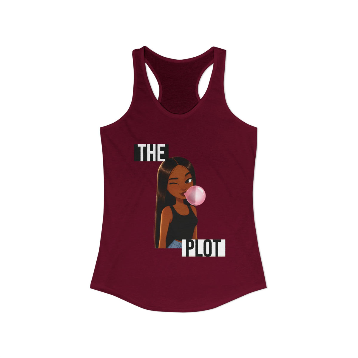 "The Plot" Women's Ideal Racerback Tank