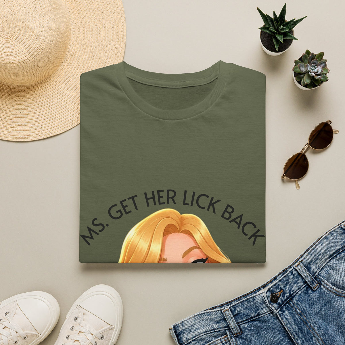Ms. Get Her Lick Back "Lumi" T-Shirt —Graphic Tee for Women