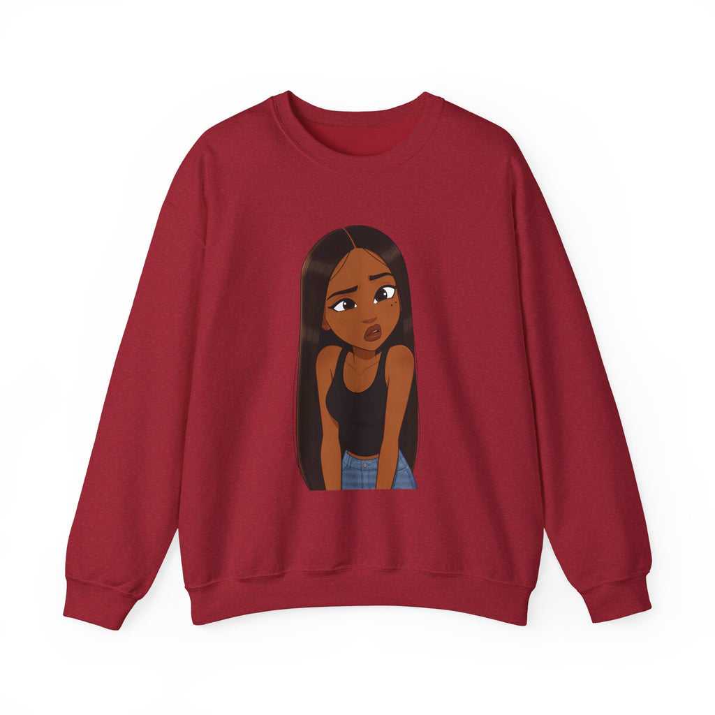 "???" Graphic Crewneck Sweatshirt