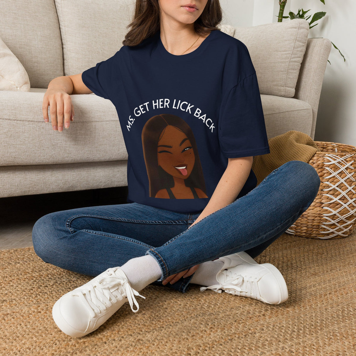 Ms. Get Her Lick Back T-Shirt — Funny Sassy Graphic Tee for Women