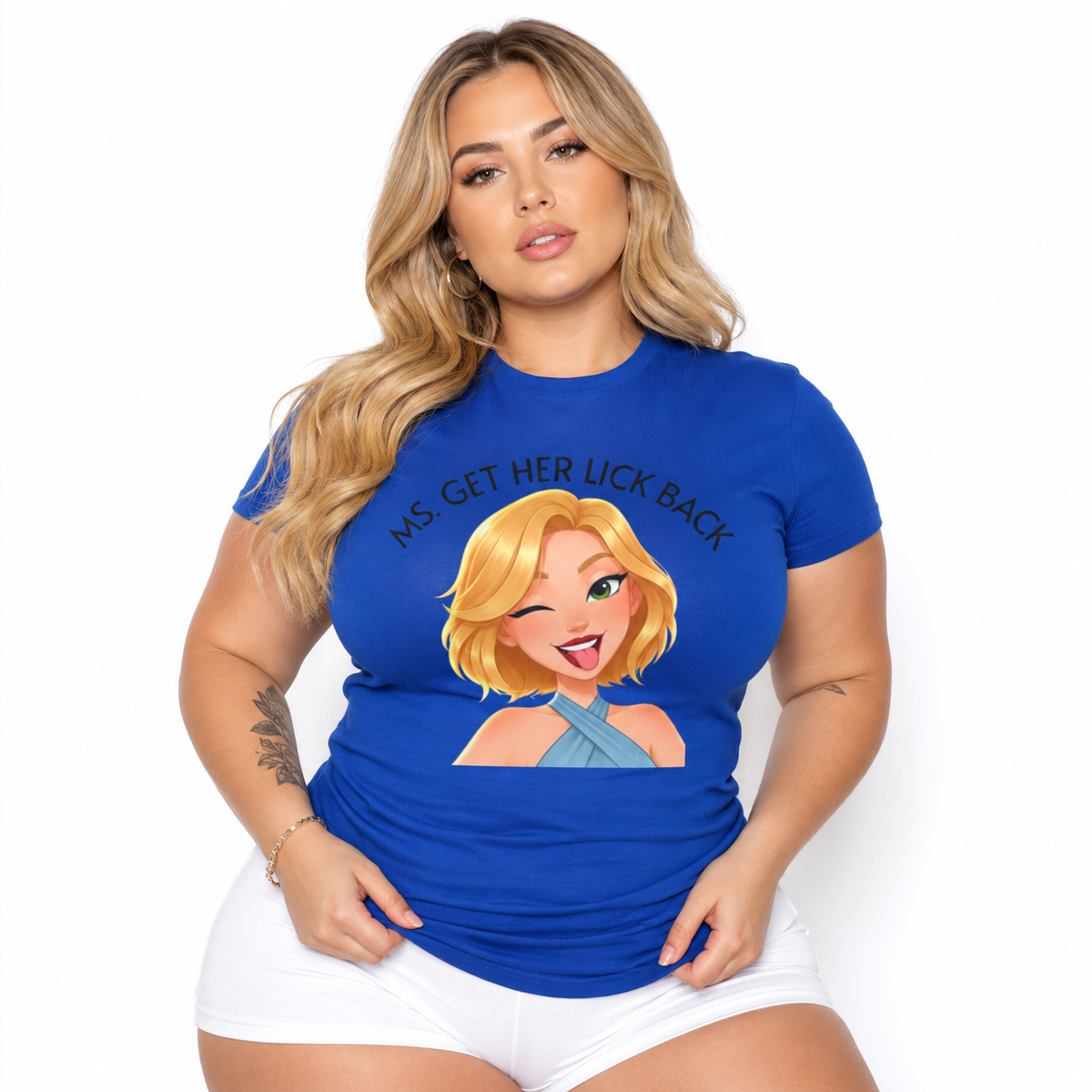 Ms. Get Her Lick Back "Lumi" T-Shirt —Graphic Tee for Women