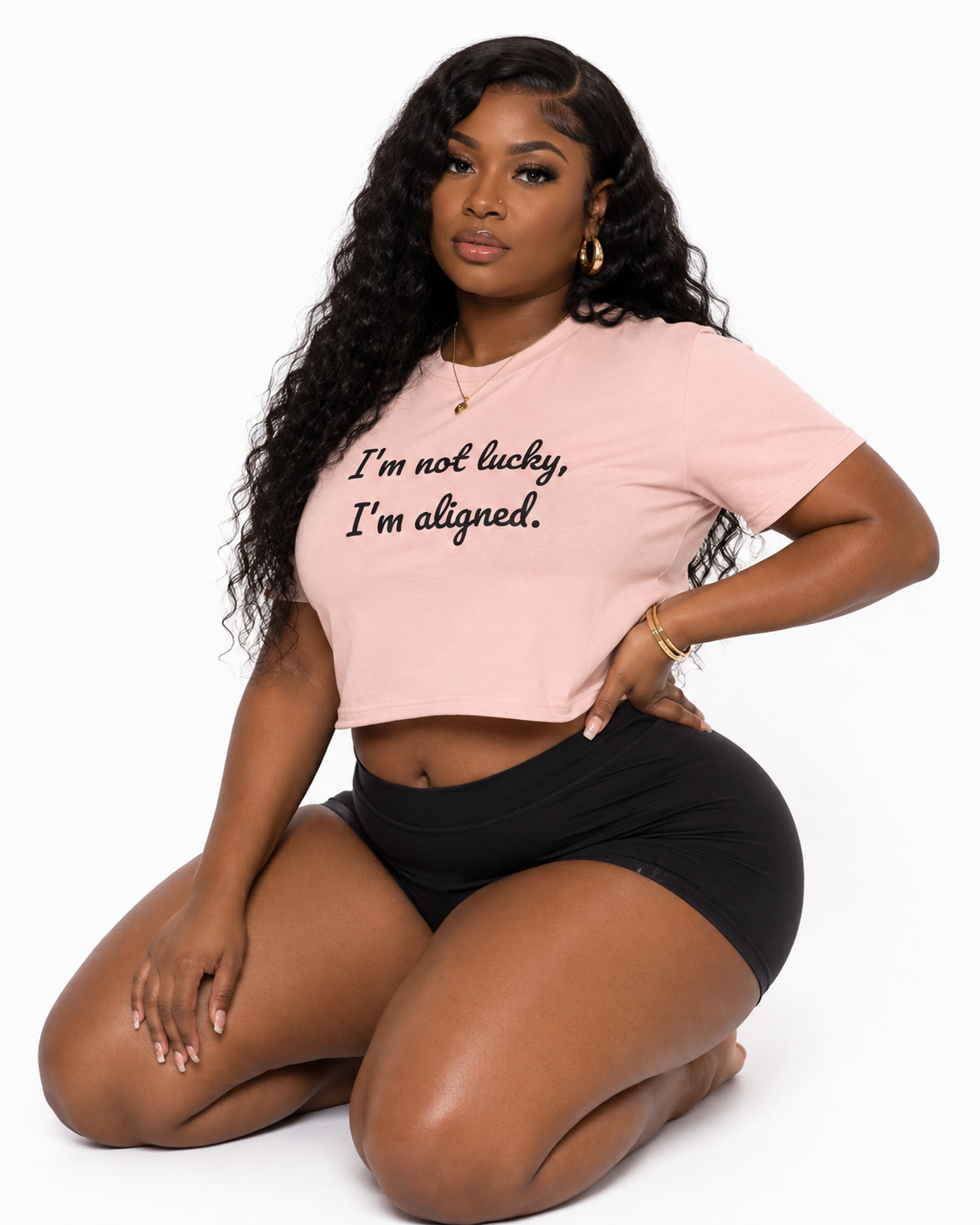 "i'm aligned" Cropped Tee