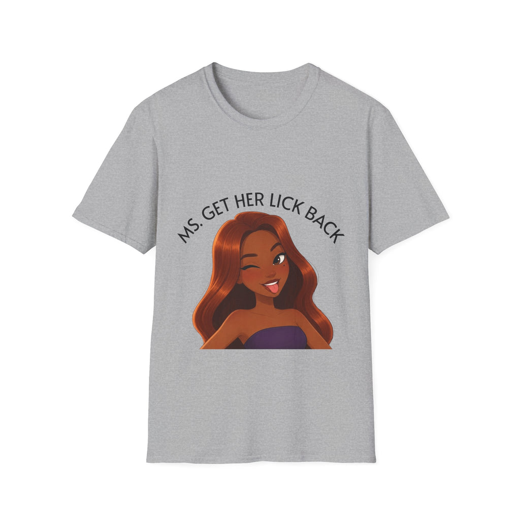 Ms. Get Her Lick Back "Mavi" T-Shirt — Graphic Tee for Women