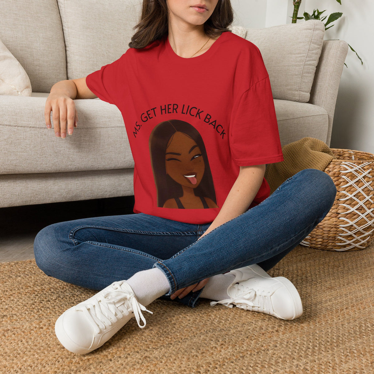 Ms. Get Her Lick Back T-Shirt — Funny Sassy Graphic Tee for Women