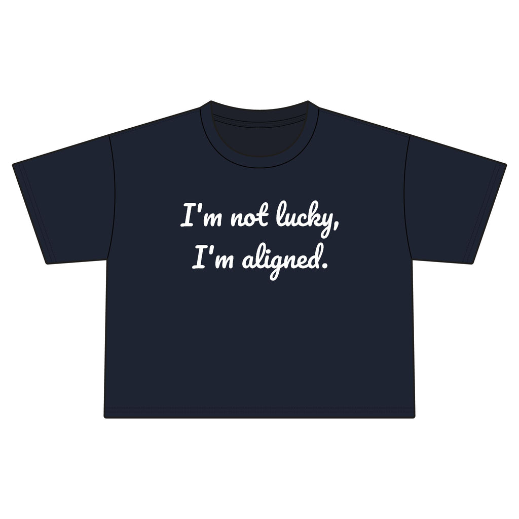"i'm aligned" Cropped Tee