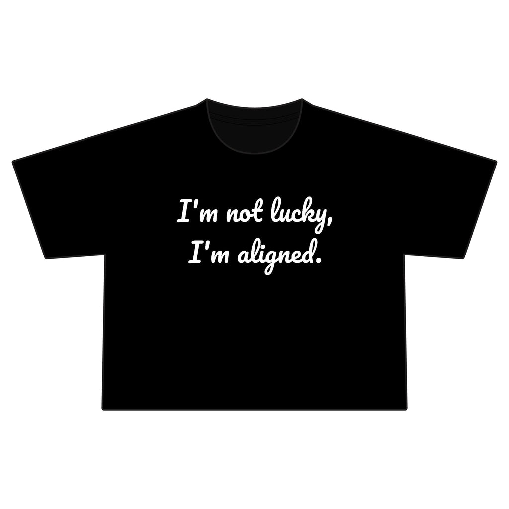 "i'm aligned" Cropped Tee