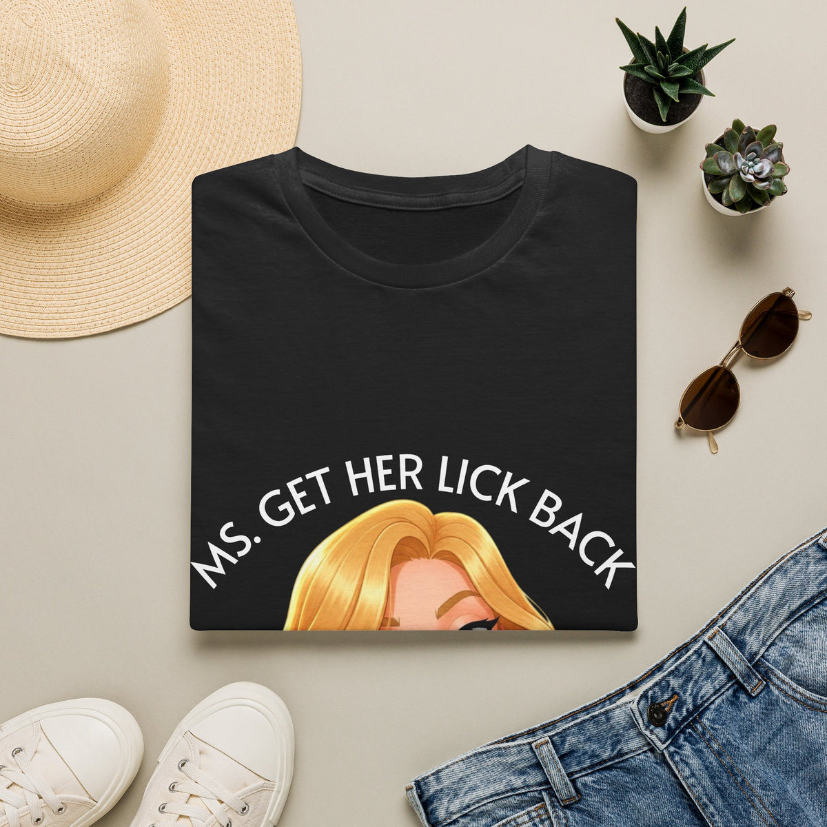 Ms. Get Her Lick Back "Lumi" T-Shirt —Graphic Tee for Women