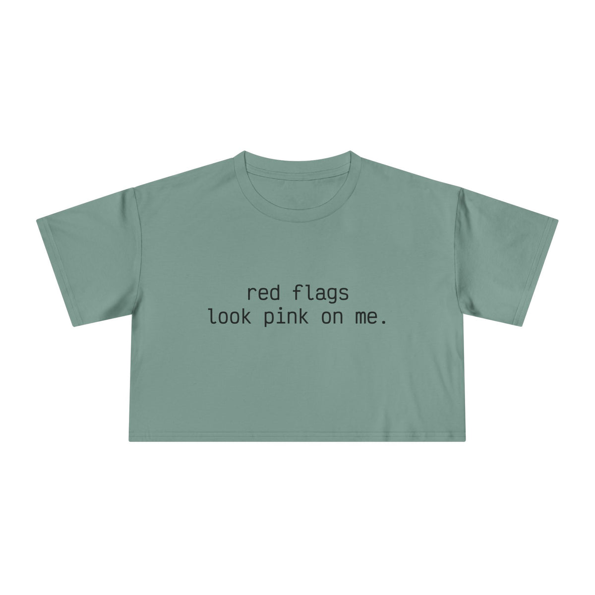 "red flags" Minimalist Cropped T-Shirt
